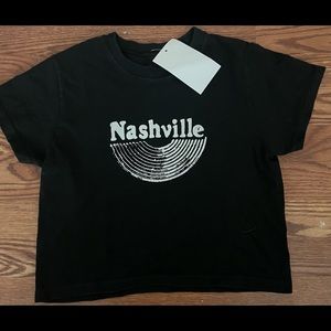 Brandy Melville Crop Nashville Tee